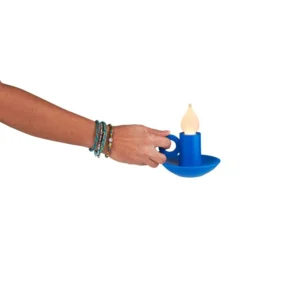 Bitten Design Lamp Kandelaar Blauw Herlaadbaar