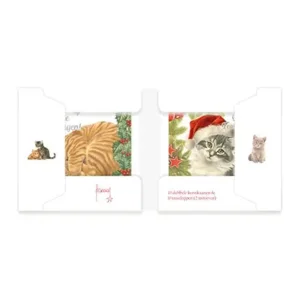 Kaarten - Kerst - Franciens katten - Hulst & Denneboom - 10st.