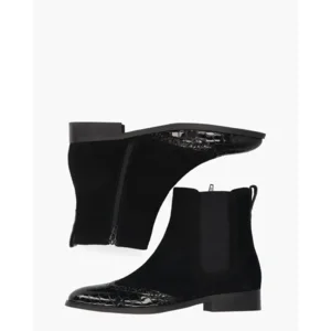 Di Lauro Sheralyn Zwart Dames Chelseaboots