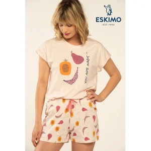 Eskimo Pyjama Dames: Sadie, licht roze ( ESK.1770 )