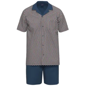 Ammann Heren Pyjama: Doorknoop: Korte mouw / Short ( Jersey ) ( AMM.547 )