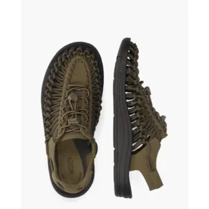 Keen Uneek Groen/Zwart Herensandalen