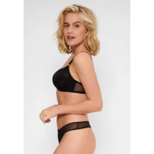 Lingadore – Black Flower – String – 6614T – Black