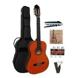 MSA C20 klassieke gitaar, amber naturel, met starterset