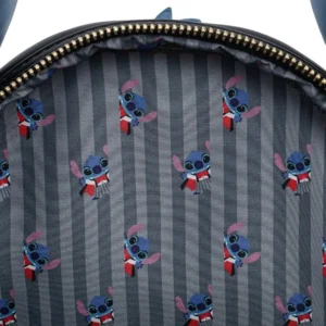 Disney Vampire Stitch Bow Tie Mini Backpack