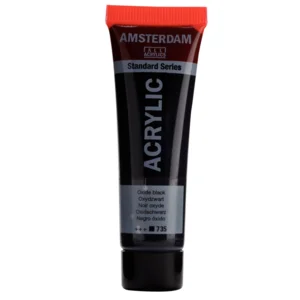 Acrylverf - 735 - Oxyd zwart - Amsterdam - 20ml