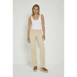 Para Mi broek Hannah Summer Linnen: Elastiek in de lenden, Beige ( PARA.312 )