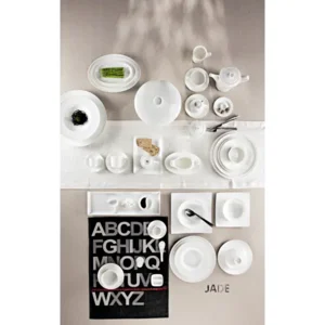 6 stuks Jade diep bord 23 cm met rand Rosenthal