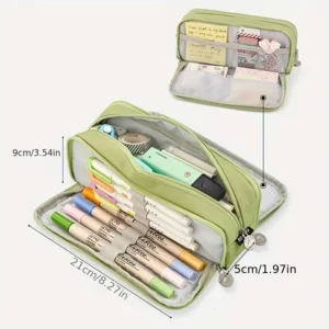 Pennenzak Etui Canvas Groen