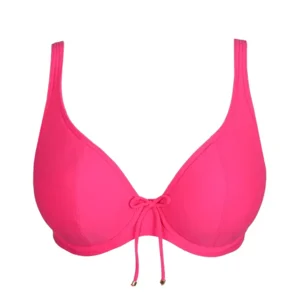 Prima Donna Swim Aswan licht voorgevormde plunge bikini in roze