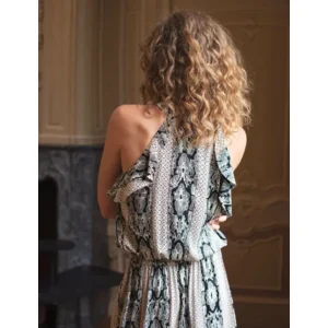 Summum Woman: Lang jurk met paisley print ( SUM.12 )