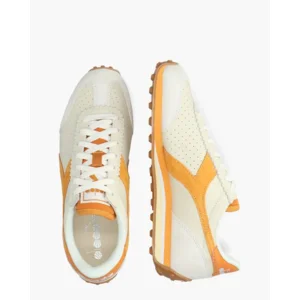 Diadora Sport Rally Punched Off-White/Oranje Damessneakers