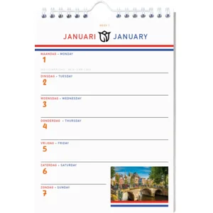 Week kalender - 2024 - Holland