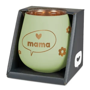Sfeerlichthouder - Hartje mama - Glas