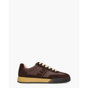 East Pacific Trade Diego Donkerbruine/Bordeaux/Gele Damessneakers