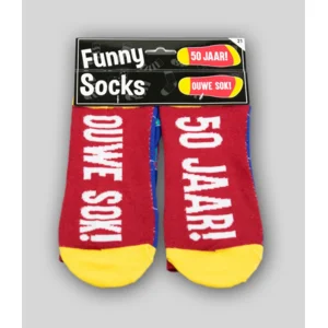 Sokken - 50 Jaar! Ouwe sok! - Funny socks