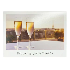 Kaart - Eco Cards - Proost op jullie liefde - ECLT42