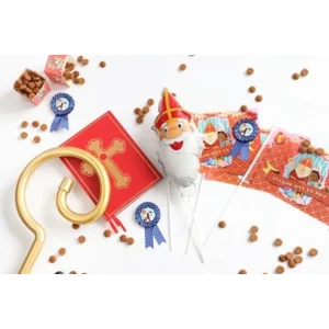 Folieballon - Sinterklaas - Op stokje - 15x35cm - Niet voor helium
