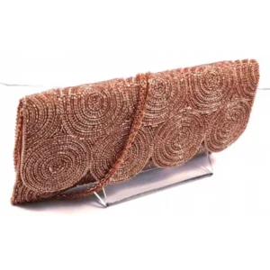 CHEEMO Oscar Isadora handgemaakte clutch VIEUX ROSE