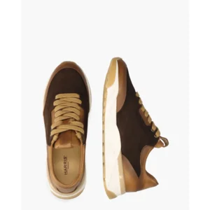 Harris 60800 Donkerbruin/Cognac Herensneakers