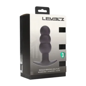 Levelz Tri Bulb Vibrerende Buttplug 11 cm