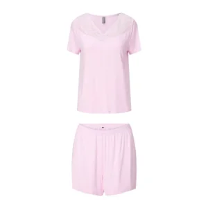 Lingadore Paradise Pink pyjama in lichtroze