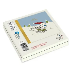 Kaarten - Kerst - Doe eens lief - Sneeuwpop & slee - 10st.