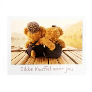 Kaart - Artige - Little wishes - Dikke knuffel voor jou - ECLT19-A