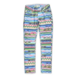 stretch skinny multicolor jeans
