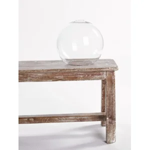 Marckdael Landelijke - Vintage Pendellamp Quatro uitvoering met vierkante of ronde plafondplaat Globe groot (H26cm-D29cm) Helder