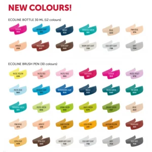 Ecoline Set - Additioneel - 5x30ml - Talens