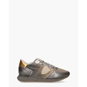 Philippe Model Tropez X Mondial Zilver/Beige Damessneakers
