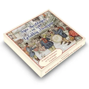 Kerstkaarten - Anton Pieck - Winkelend echtpaar & fanfare - 10st.