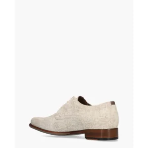 Floris Van Bommel De Draver 03.27 Lichtgrijs/Beige Heren Veterschoenen