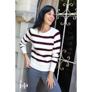 She goes Lala Dames trui: Martha, Aubergine ( SHE.45 )