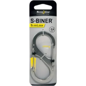 Nite Ize SlideLock Staal S-Biner Size #4 Roestvrij Karabijnhaak LSB4-11-R3