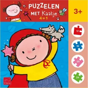 Clavis Puzzelen met Kaatje. 4-in-1-puzzel (Dag Roodkapje)