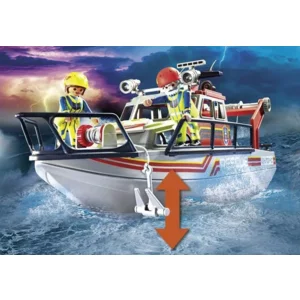 PLAYMOBIL City Action - Redding op zee: brandbestrijdingsmissie met reddingskruiser - 70140