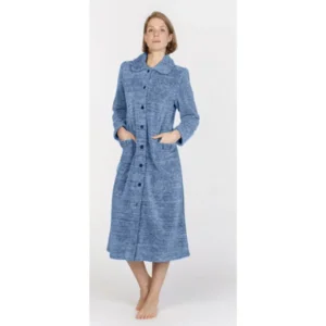 Egatex Kamerjas: Blauw met knopen, Lang ( M - 3XL )