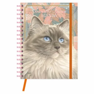 Agenda - Blue - Franciens katten - Spiraal - 2027 - 17x23cm