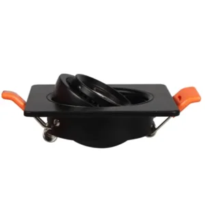 Inbouwspot zaagmaat 110mm dimbaar vierkant kantelbaar 15W LED Wit Normaal Wit