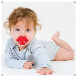 Bitten Design Fopspeen Lippen Rood Baby