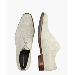 Floris Van Bommel De Draver 03.27 Lichtgrijs/Beige Heren Veterschoenen