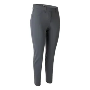 KJ Brand dames broek: Jenny, Donker Grijs, Duitse maten, elastiek in de lenden ( BRA.337)