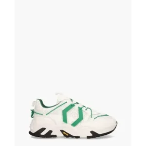 Mikakus New Boom Wit/Groen Herensneakers