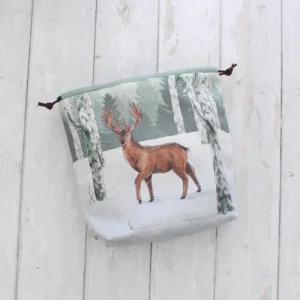 Project Tas - Drawstring Bag - Hert tijdens de Winter