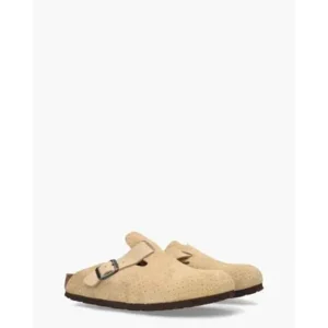 Birkenstock Boston Lichtbruin Damesslippers