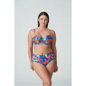 Prima Donna Swim Latakia voorgevormde bikini in blauw met bloemenprint