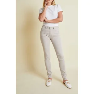 Para Mi Broek Celina : Ivory Grey, Color Denim  ( PARA.252 )