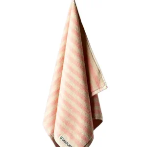 Bongusta Handdoek Tropical & Creme Streep 50x 80 cm Naram